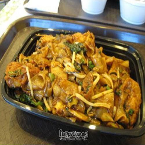 Drunken Noodles with tofu at Green Lotus in Queens