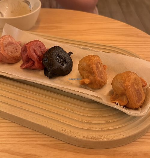 Reordered. 5 are the minimum amount.  at Vegan Gyoza Yu Cafe in Tokyo