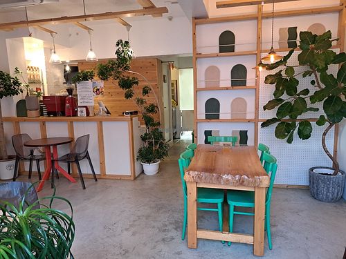 Inside area at Vegan Gyoza Yu Cafe in Tokyo