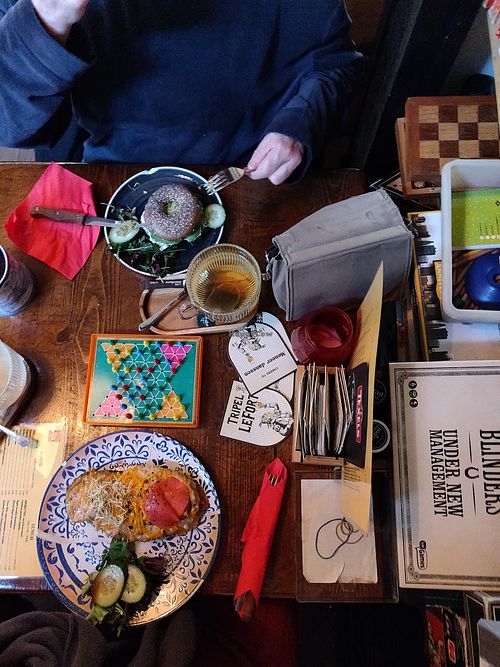 Games & tuna melt at Meneer Jansen in Leiden