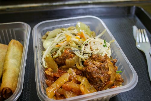 selection from the buffet at Noble y Natural in Buenos Aires