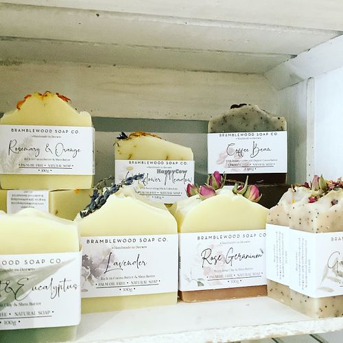 Handmade soaps at Heart to Earth in Royston