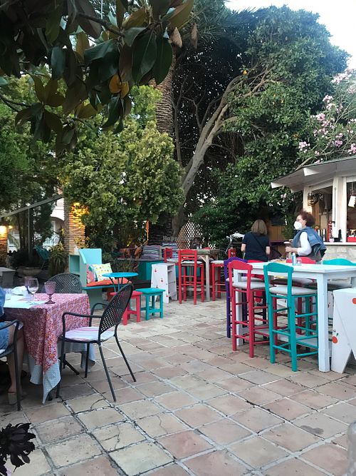 Nice terrace  at Portokali Orange in Zakynthos