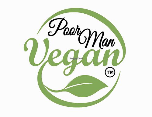 Logo at Poor Man Vegan in Jersey City