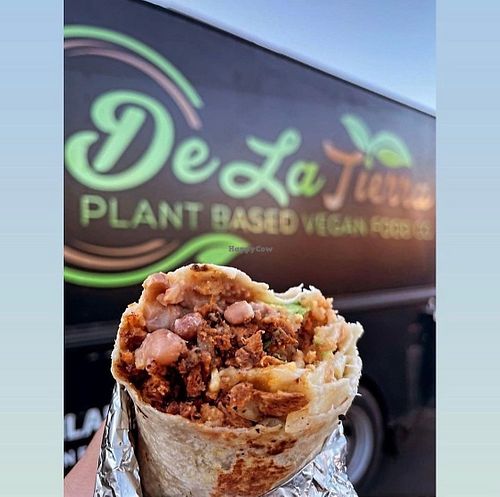 Asada Burrito at De La Tierra Vegan Food Truck in San Jose