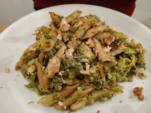 Pasta with lovely broccoli sauce at La Cucina Dei Colori in Catania