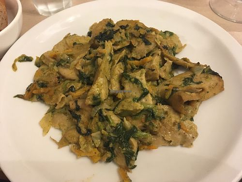 Seitan with seasonal veggies at La Cucina Dei Colori in Catania