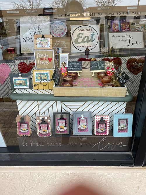 Display of the items. at Eats Meets West Bowls in Redwood City