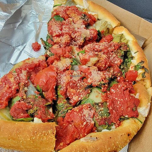 Artichoke, Spinach & Roasted Shallots Deep Dish at Masa of Echo Park in Los Angeles