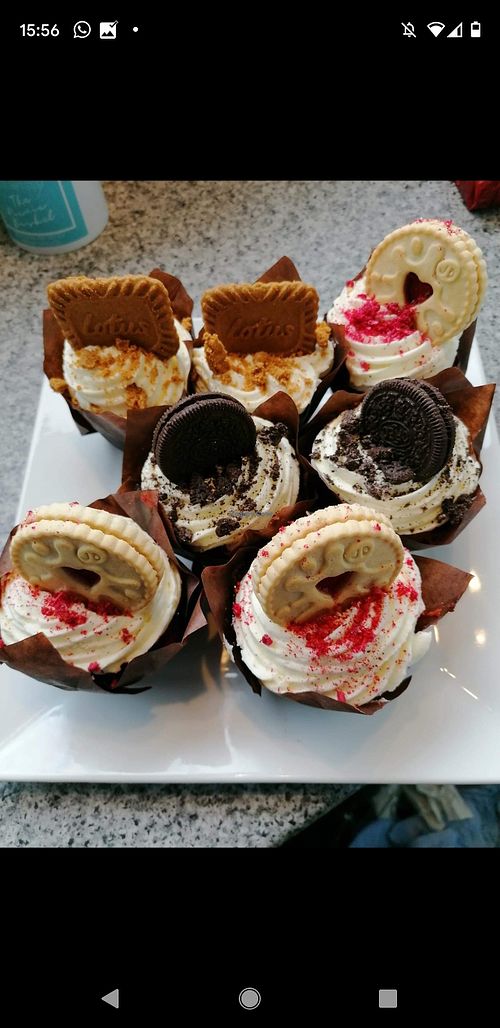 Vegan muffins at The Picnic Basket in Prestwick