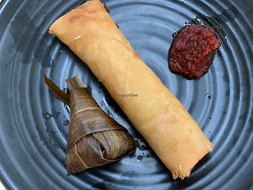 Pandan Chicken & Spring Roll
Photo by Henry Lau aka Mr Purple. at Chee Wei 啟維素食 - Yishun in North Singapore