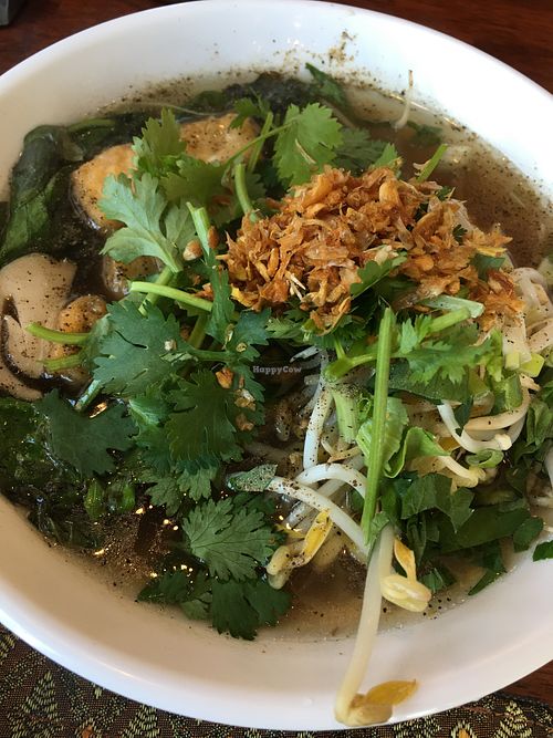 Vegan pho with tofu, so good!  at Pad Thai Siam in Jeju