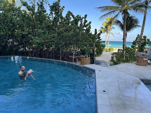 Pools are next to the beach   at The House of AïA in Playa Del Carmen