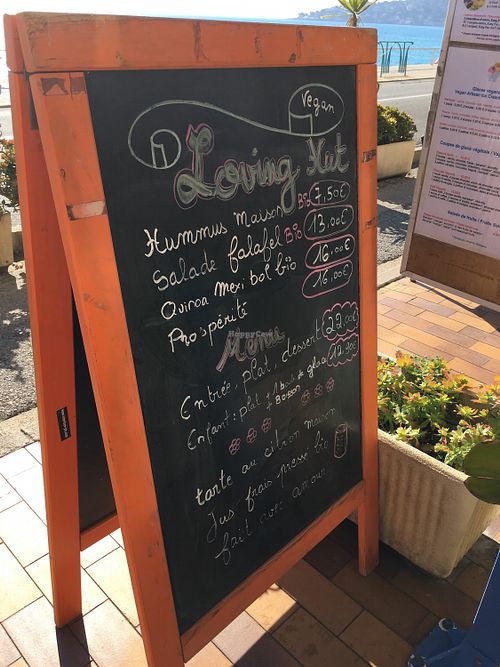 Menù  at Loving Hut in Menton