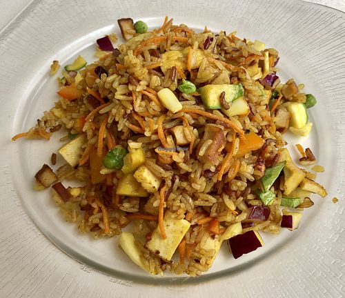 Rainbow Rice  at Loving Hut in Menton