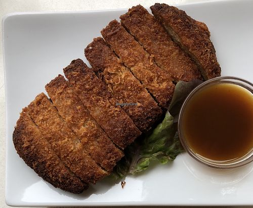 Crumbled soy protein at Loving Hut in Menton