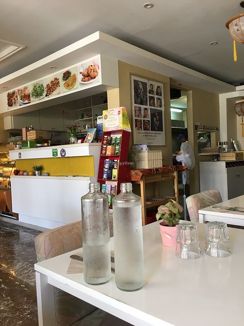 Inside  at Loving Hut in Menton