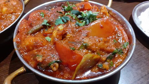 Vegetable Rogan Josh at Passage To India in Whitby