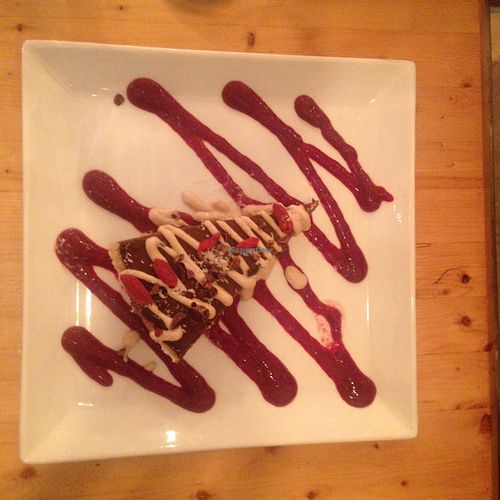 chocolate cake at Crudessence - Mackay in Montreal