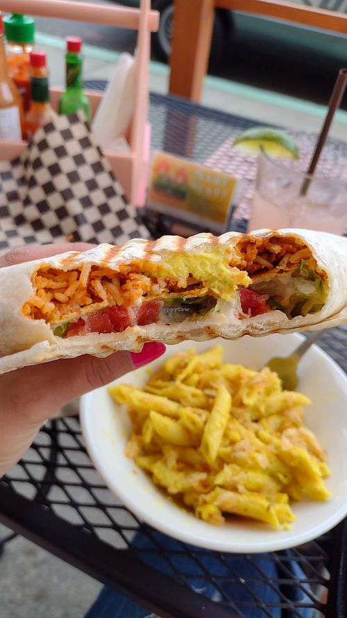 Crunch wrap at L&L Libations in Bellingham