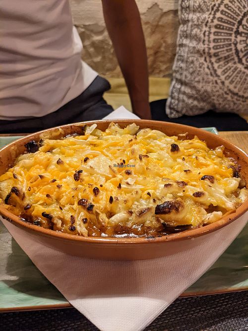 Lasagne with vegan cheese at Vrata O Grada in Trogir