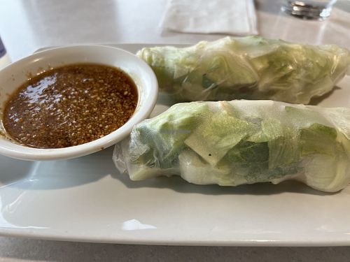 Spring rolls  at Asian Vegan Bistro in Bakersfield