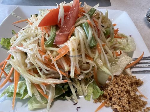 Papaya salad  at Asian Vegan Bistro in Bakersfield