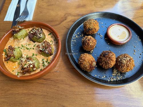 Broccoli gnocchi and "no-fish" balls at NIYA in Casablanca