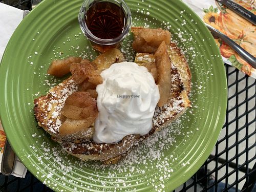 Vegan French toast…perfection!!!  at The Paisley Cafe in Orangevale