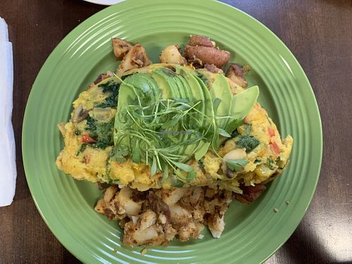 Vegan veggie scramble…super tasty!   at The Paisley Cafe in Orangevale