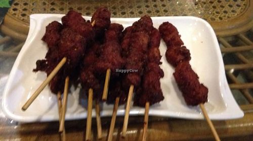 vegan bbq at Vege Zen in Guangzhou