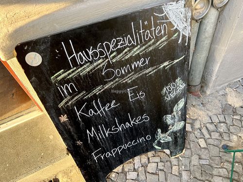 sign  at Green Scoop Vegan in Berlin