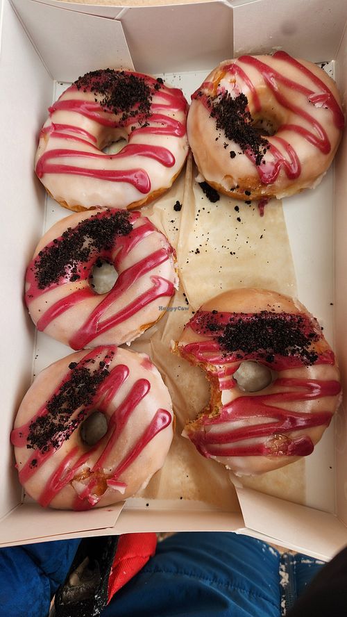 Black Forest vegan donut at Good Company Doughnuts & Cafe in Arlington