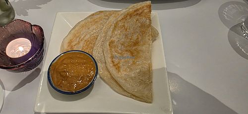 Roti with peanut sauce (vegan option) at At43 Cafe & Thai Restaurant in Yarraville