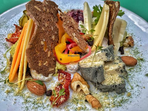 Small cheese platter   at Vegan Oasis in Tallinn