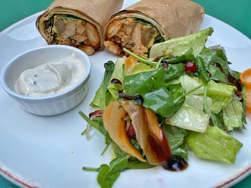 Jackfruit burrito   at Vegan Oasis in Tallinn