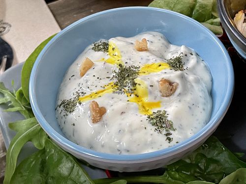 vegan joghurt at Aftab Persian Streetfood in Berlin