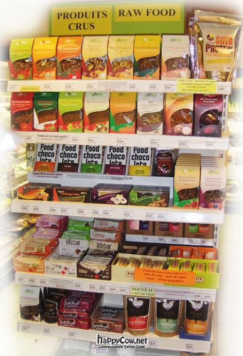 our 100% vegan raw-food products, the best and biggest choice in Paris! at Bio-Moi in Paris