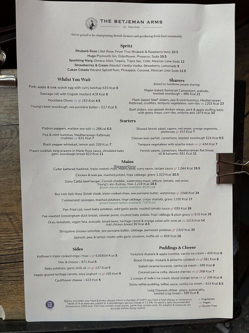 at The Betjeman Arms in London