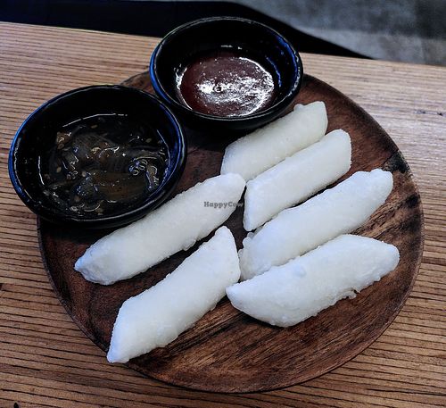 Fries of Rice cakes at GangNam Falafel in Paris