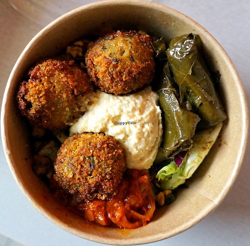 Gangnam Falafel bowl at GangNam Falafel in Paris