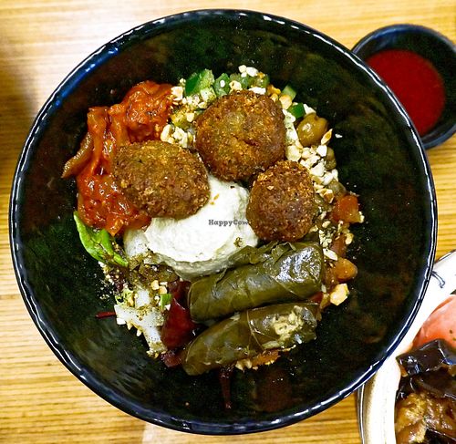 Falafel bowl at GangNam Falafel in Paris