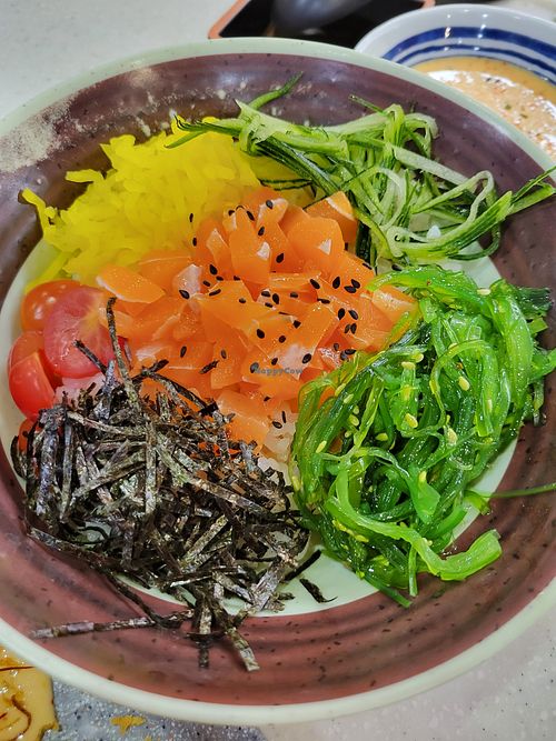 Poke bowl at Saute Sushi 素特•素司 in Central Singapore