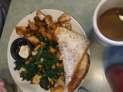 Tofu sweet potato hash  at Flying Saucer in Chicago