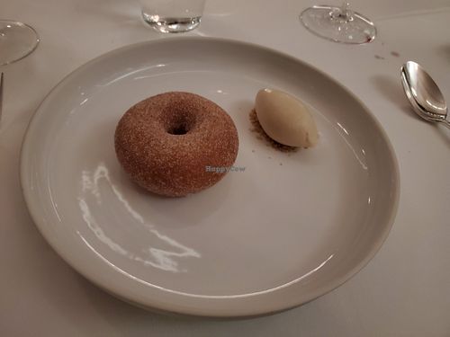Fried Donut and Cinnamon Ice Cream at Eleven Madison Park in New York City