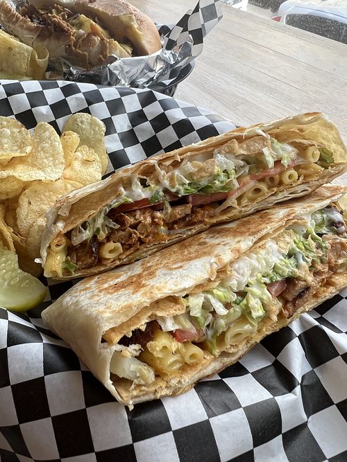 Buffalo Mac crunch wrap  at Subculture Vegan Deli & Provisions  in Albany