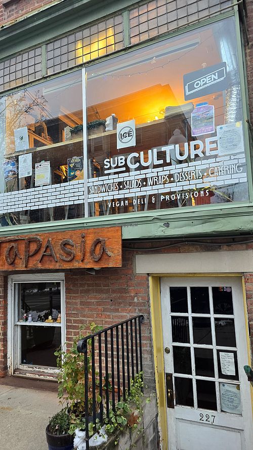 Outside at Subculture Vegan Deli & Provisions  in Albany