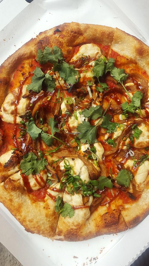 Beijing Gangsta Pizza at Cultiva Pizza Shop - Greenhouse Restaurant in Nairobi