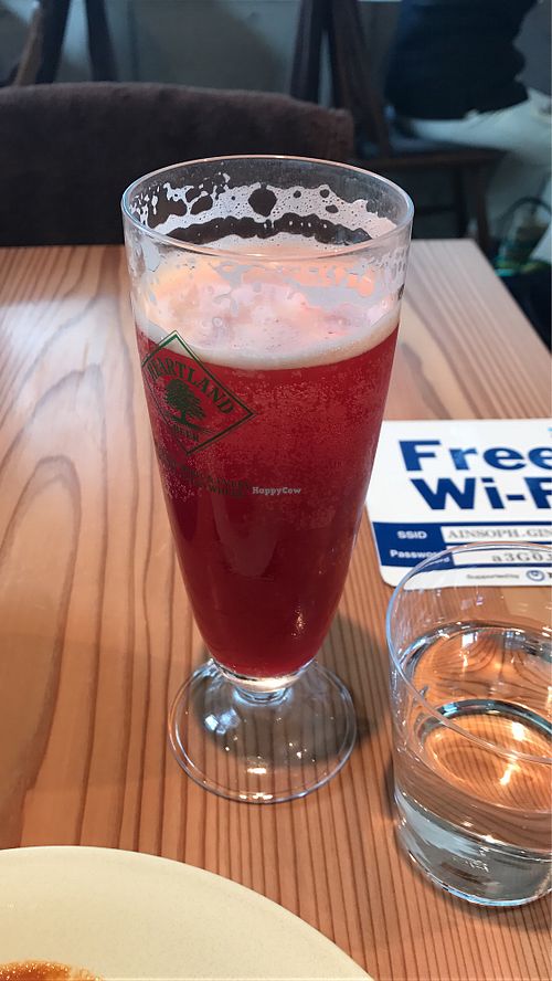 Cold Press Beer - Bbets, carrots, kale, chinese cabbage, cabbage, celery, seasonal citrus and apple. at AIN SOPH.Ginza in Tokyo