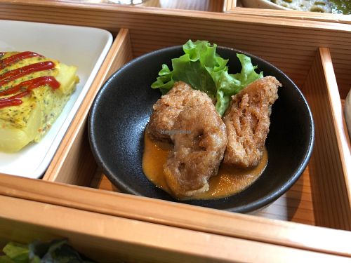 Deep fried soy meat at AIN SOPH.Ginza in Tokyo
